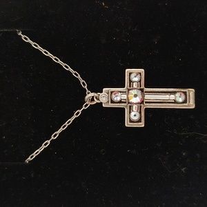 Firefly Crystal Cross Necklace